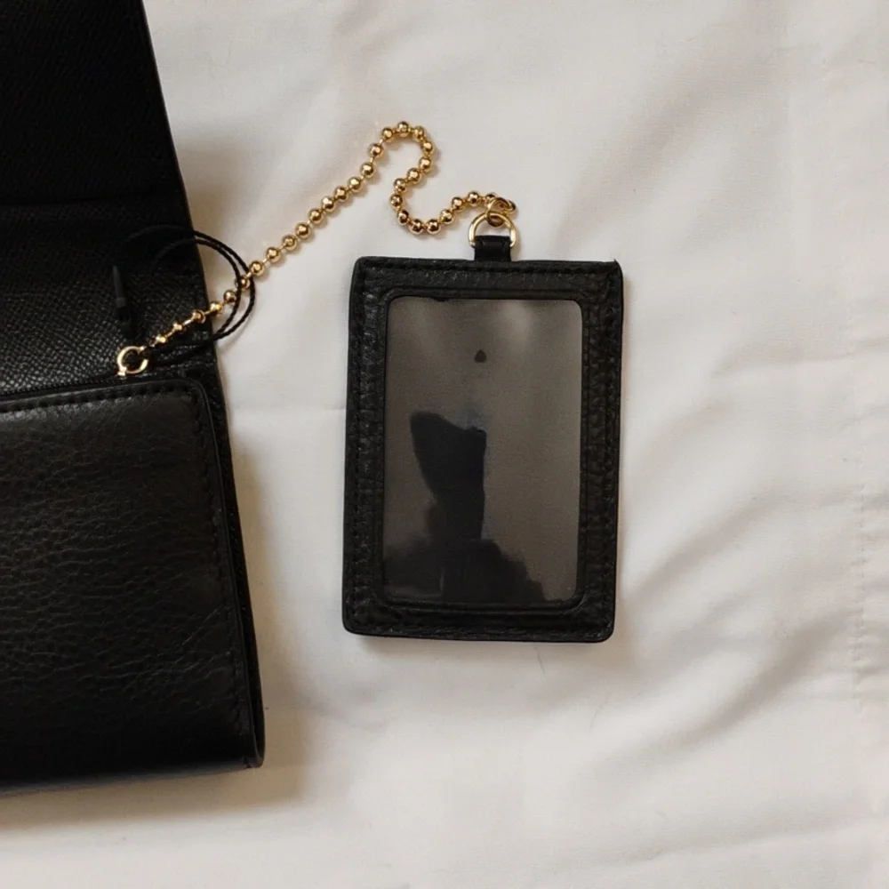 Coach Pebbled Leather Trifold Wallet / new - Picture 7 of 8